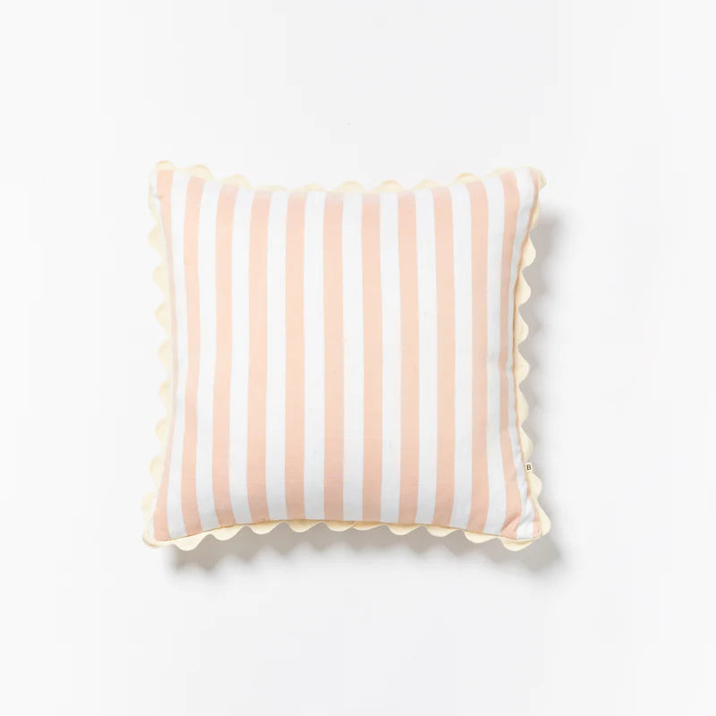 BONNIE & NEIL - WOVEN STRIPE PINK CUSHION 60CM