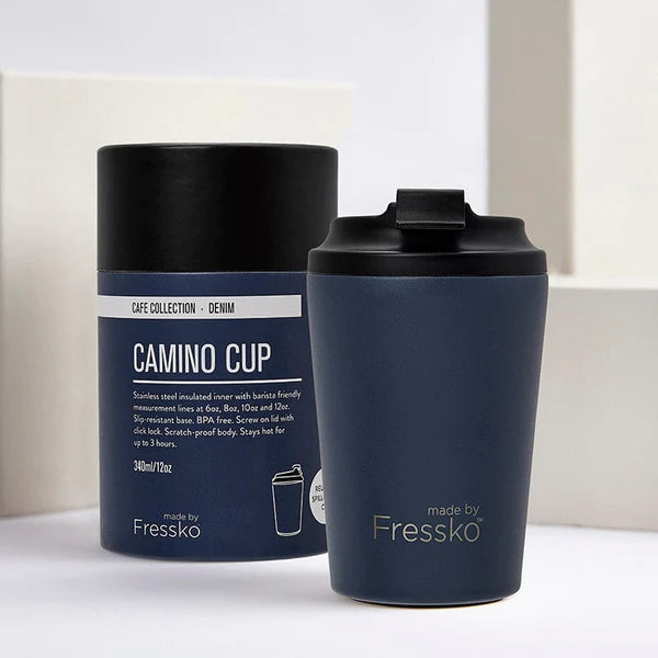 MADE BY FRESSKO - CAMINO REUSABLE COFFEE CUP 340ML/12OZ - DENIM