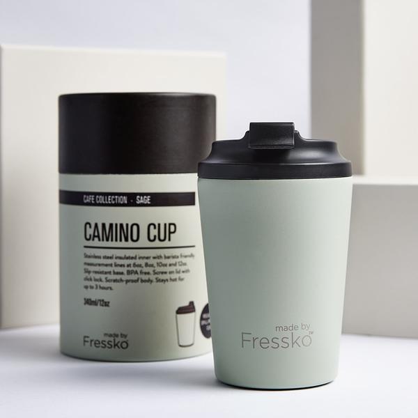 MADE BY FRESSKO - CAMINO REUSABLE COFFEE CUP 340ML/12OZ - SAGE