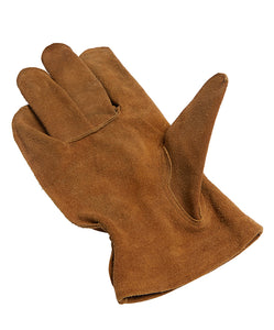 PONY RIDER - FIRE'S UP HEAT RESISTANT GLOVES - GOLDEN TAN LEATHER - O/S