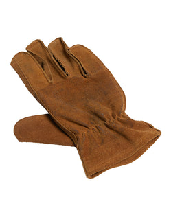 PONY RIDER - FIRE'S UP HEAT RESISTANT GLOVES - GOLDEN TAN LEATHER - O/S