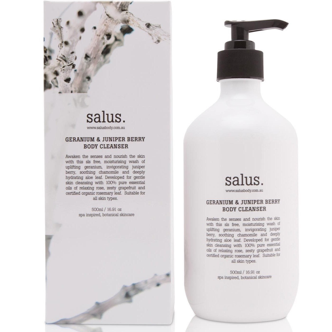 SALUS - GERANIUM & JUNIPER BERRY BODY WASH