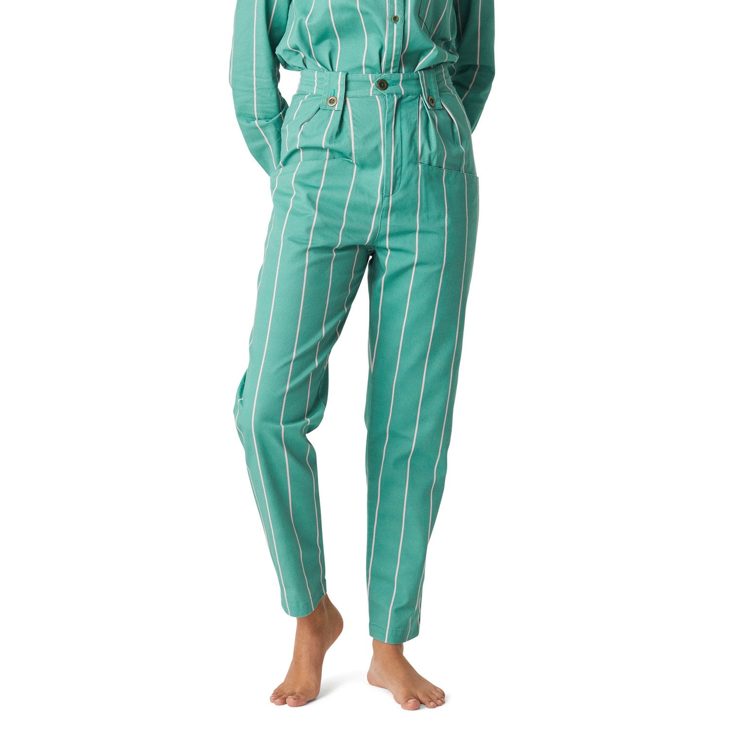 KIP & CO - HIGH WASISTED PANTS - VENETIAN STRIPE