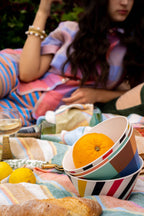 KIP & CO - BIG STRIPE DIAGONAL CEREAL BOWL 2P SET