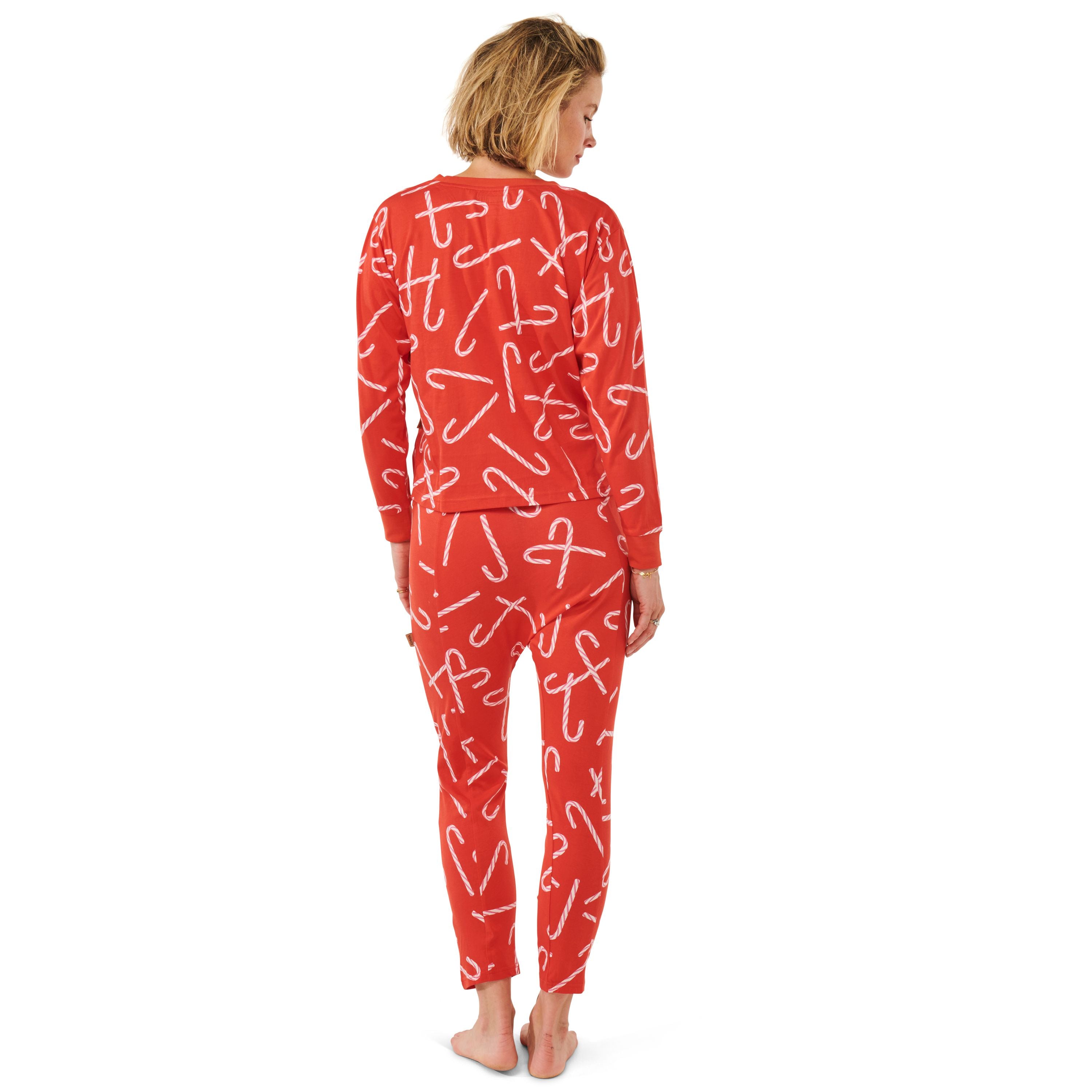 KIP & CO - DROP CROTCH PANT - CANDY CANE RED