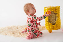 Load image into Gallery viewer, KIP &amp; CO - ORGANIC LS ZIP ROMPER - STRAWBERRY DELIGHT
