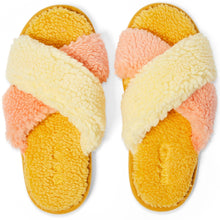 Load image into Gallery viewer, KIP &amp; CO - BOUCLE ADULT SLIPPERS - PEACHES AND PINEAPPLE
