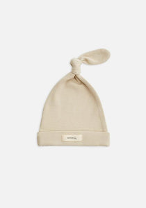 MIANN & CO - ORGANIC COTTON RIBBED KNOT BEANIE - TEDDY