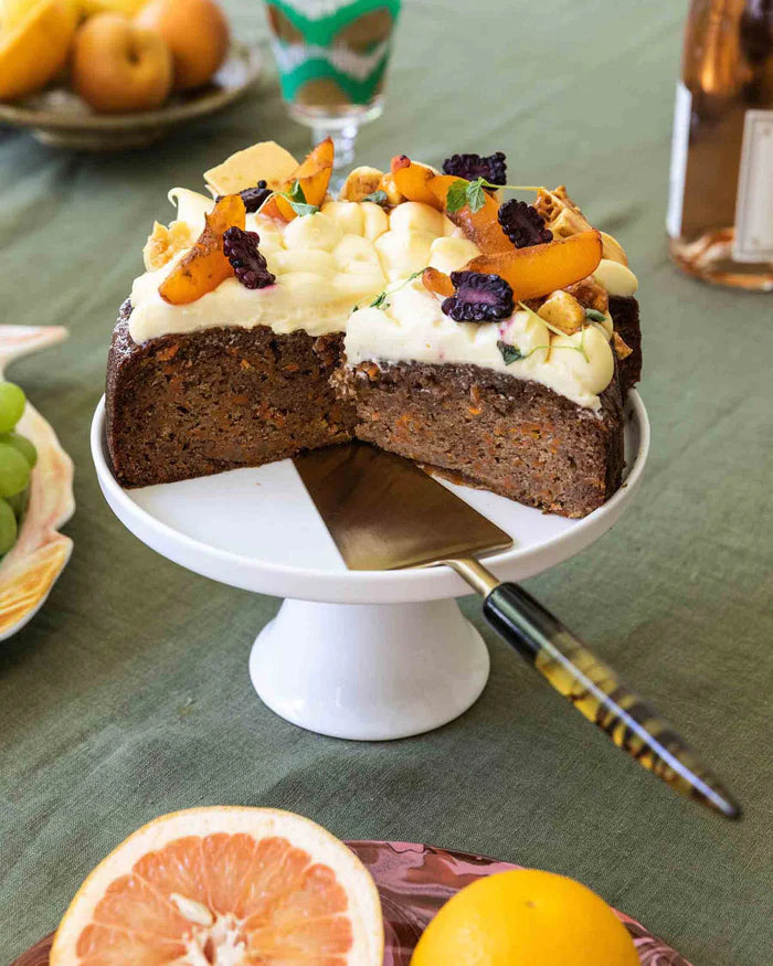 KIP & CO - SMOKEY AMBER CAKE SERVER