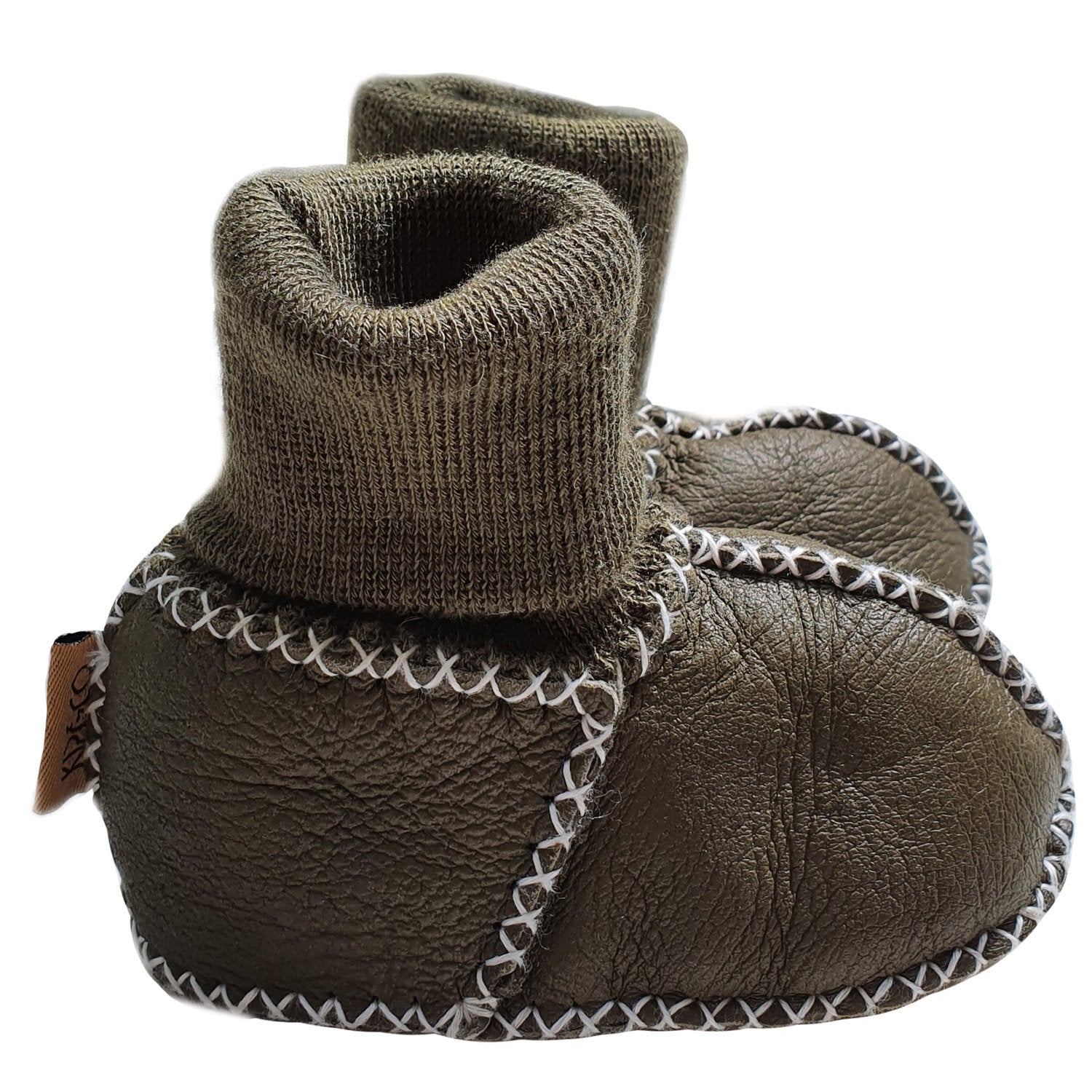 KIP & CO - BABY BOOTIES - ZUCCHINI GREEN
