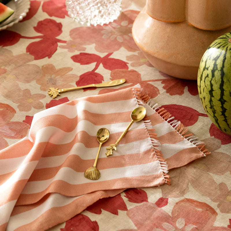 BONNIE & NEIL - WOVEN STRIPE PINK NAPKINS (SET OF 6)