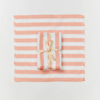 BONNIE & NEIL - WOVEN STRIPE PINK NAPKINS (SET OF 6)