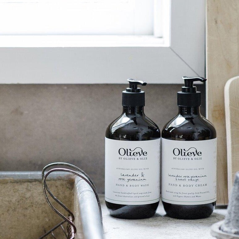 OLIEVE & OLIE - LAVENDER & ROSE GERANIUM HAND & BODY WASH