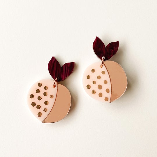MARTHA JEAN - PEACH EARRINGS