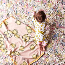 Load image into Gallery viewer, KIP &amp; CO X MAY GIBBS - WATTLE BABY PINK COTTON KNITTED BLANKET

