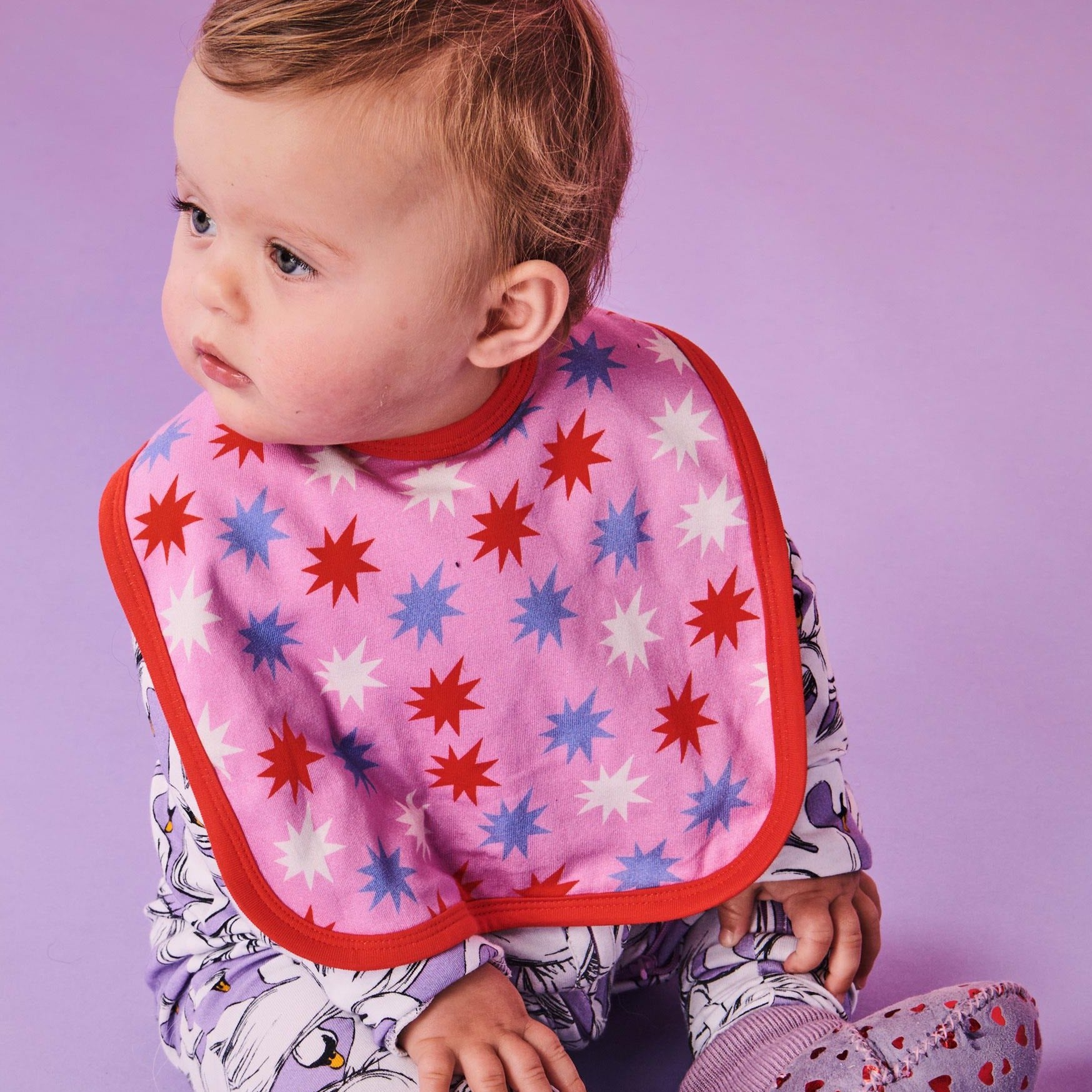 KIP & CO - ORGANIC COTTON BIB - BE A STAR