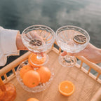 WANDERING FOLK - CLEAR MARGARITA GLASS (SET OF 2)