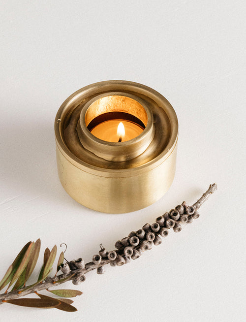 ADDITION STUDIO - ASTEROID ESSENTIAL OIL BURNER - BRASS