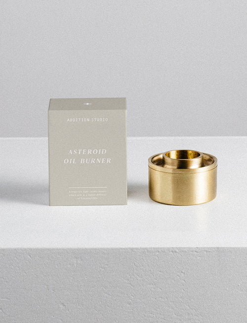 ADDITION STUDIO - ASTEROID ESSENTIAL OIL BURNER - BRASS
