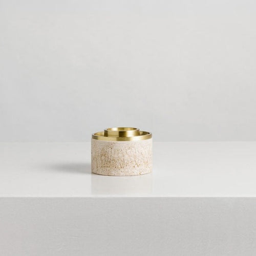 ADDITION STUDIO - ASTEROID ESSENTIAL OIL BURNER - TRAVERTINE
