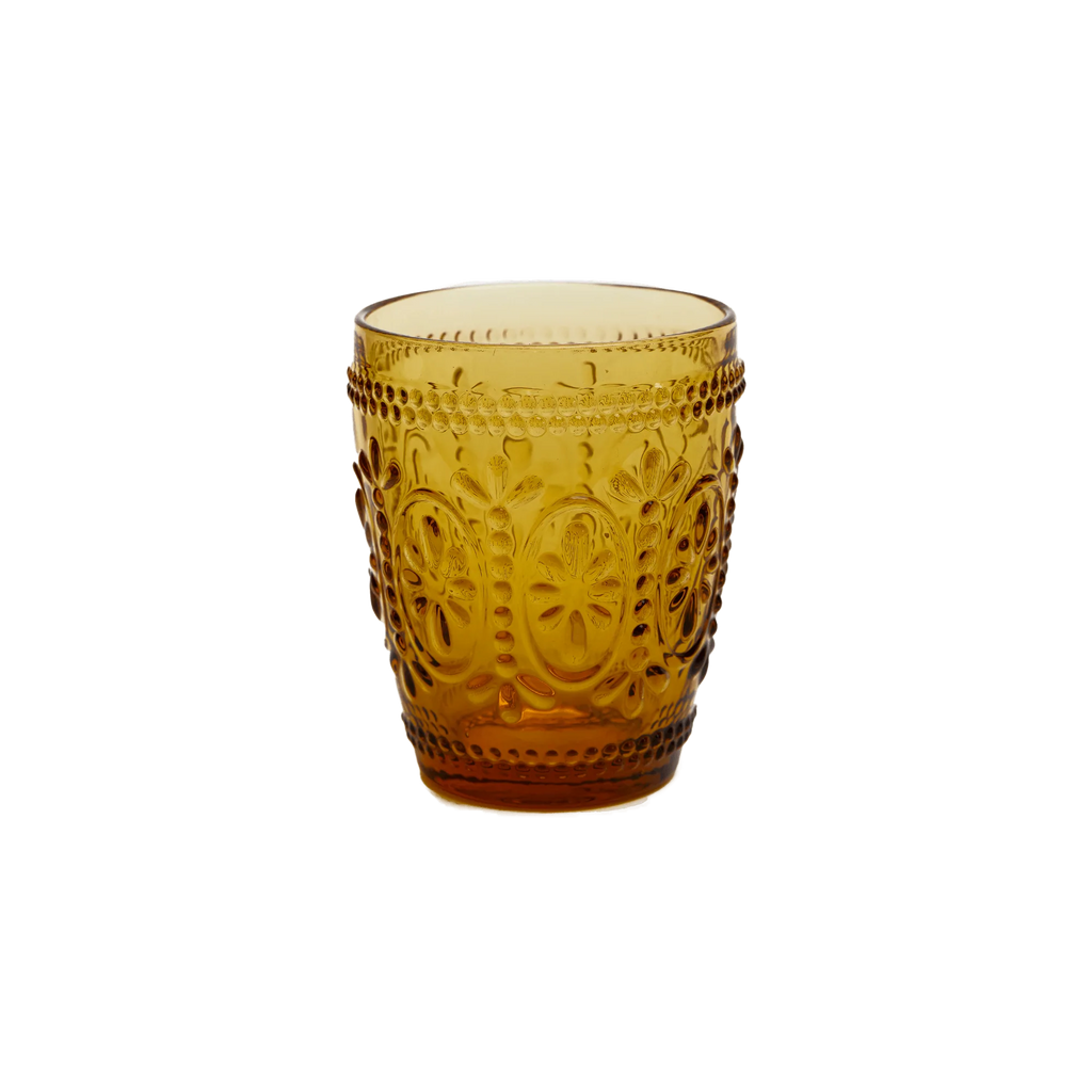 WANDERING FOLK - AMBER TUMBLER GLASS (SET OF 4)