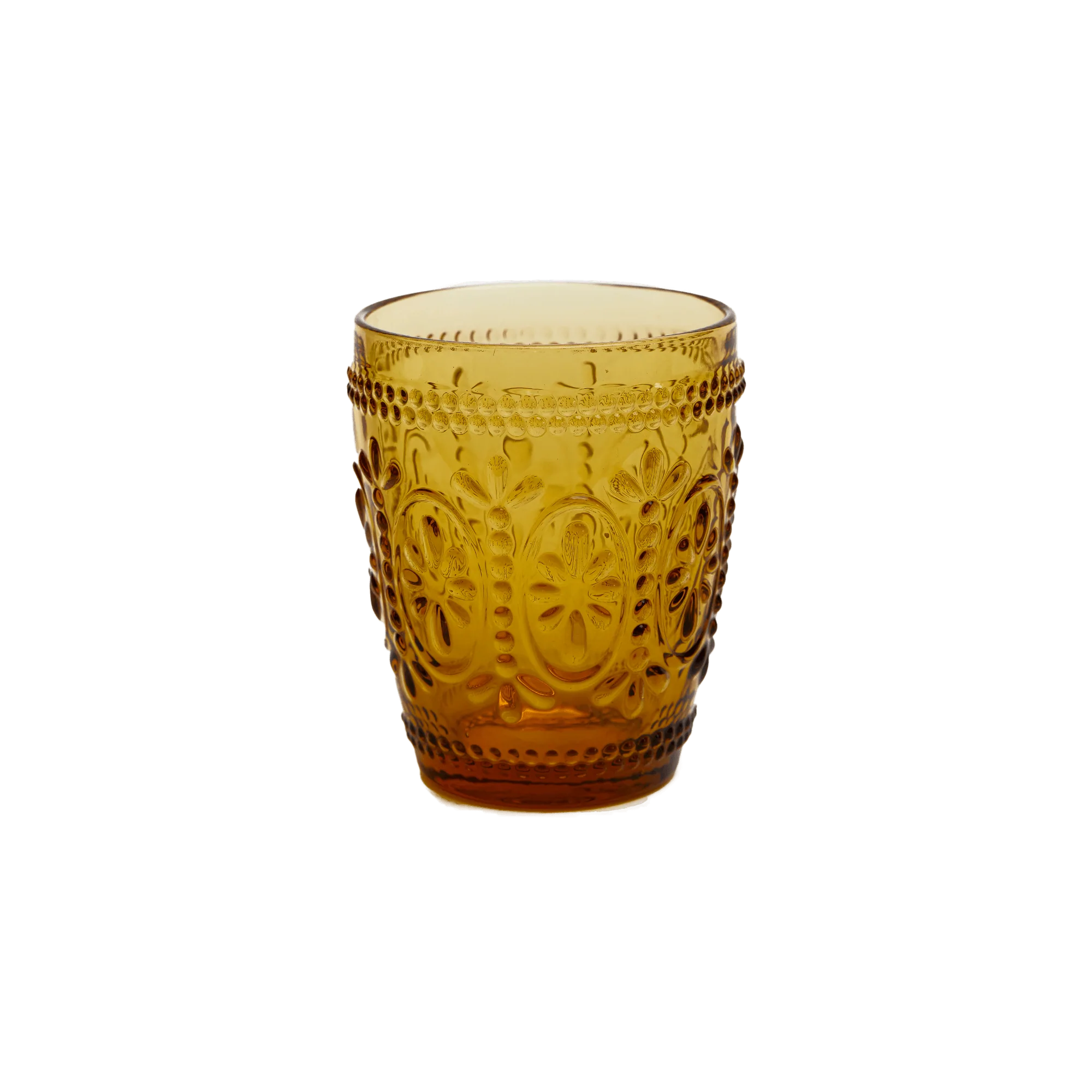 WANDERING FOLK - AMBER TUMBLER GLASS (SET OF 4)