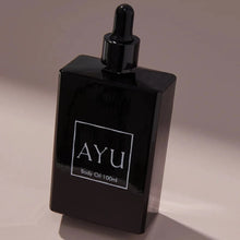 Load image into Gallery viewer, AYU - BODY OIL 100ML - AMBER, BLUE CHAMOMILE &amp; SANDALWOOD
