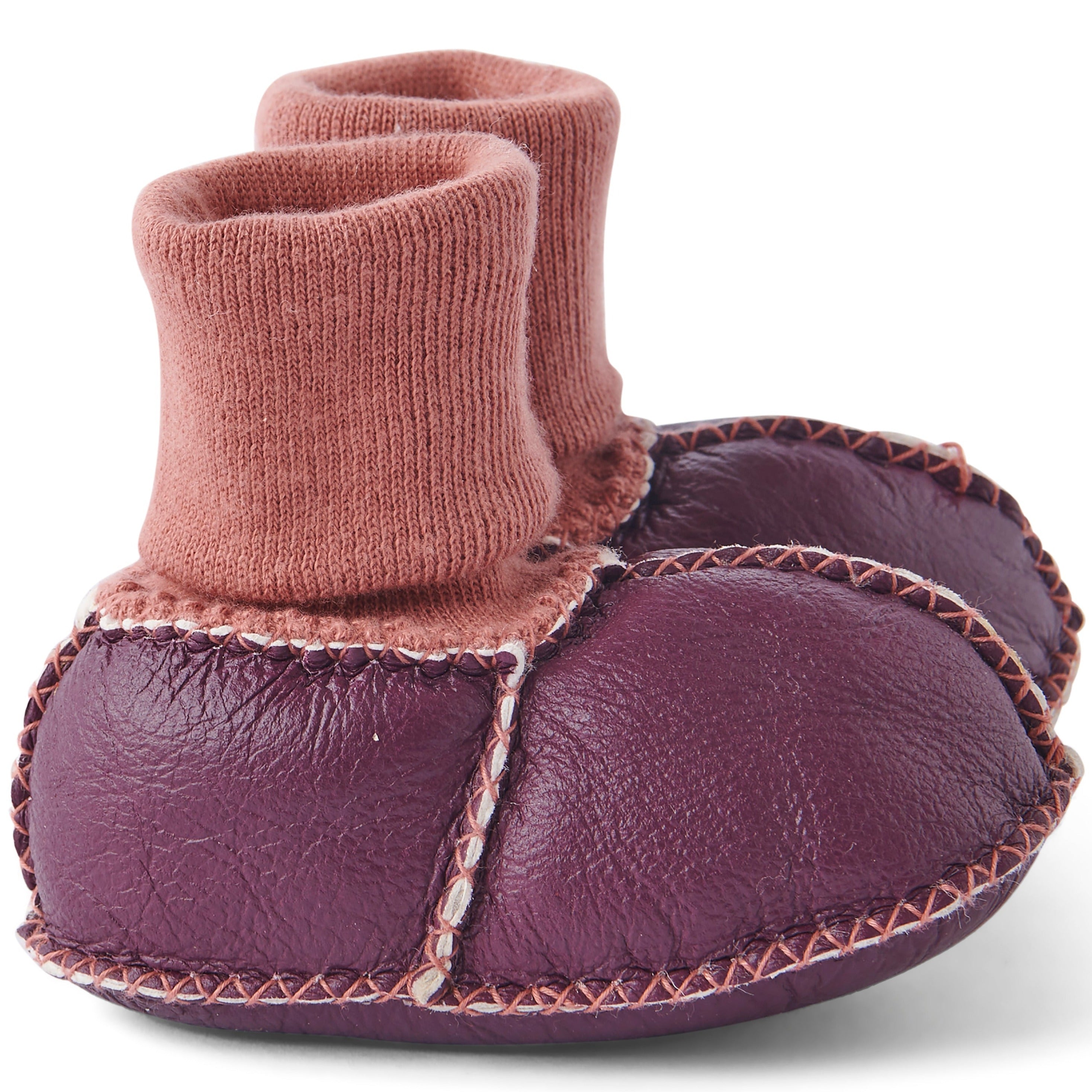 KIP & CO - BABY BOOTIES - BEETROOT