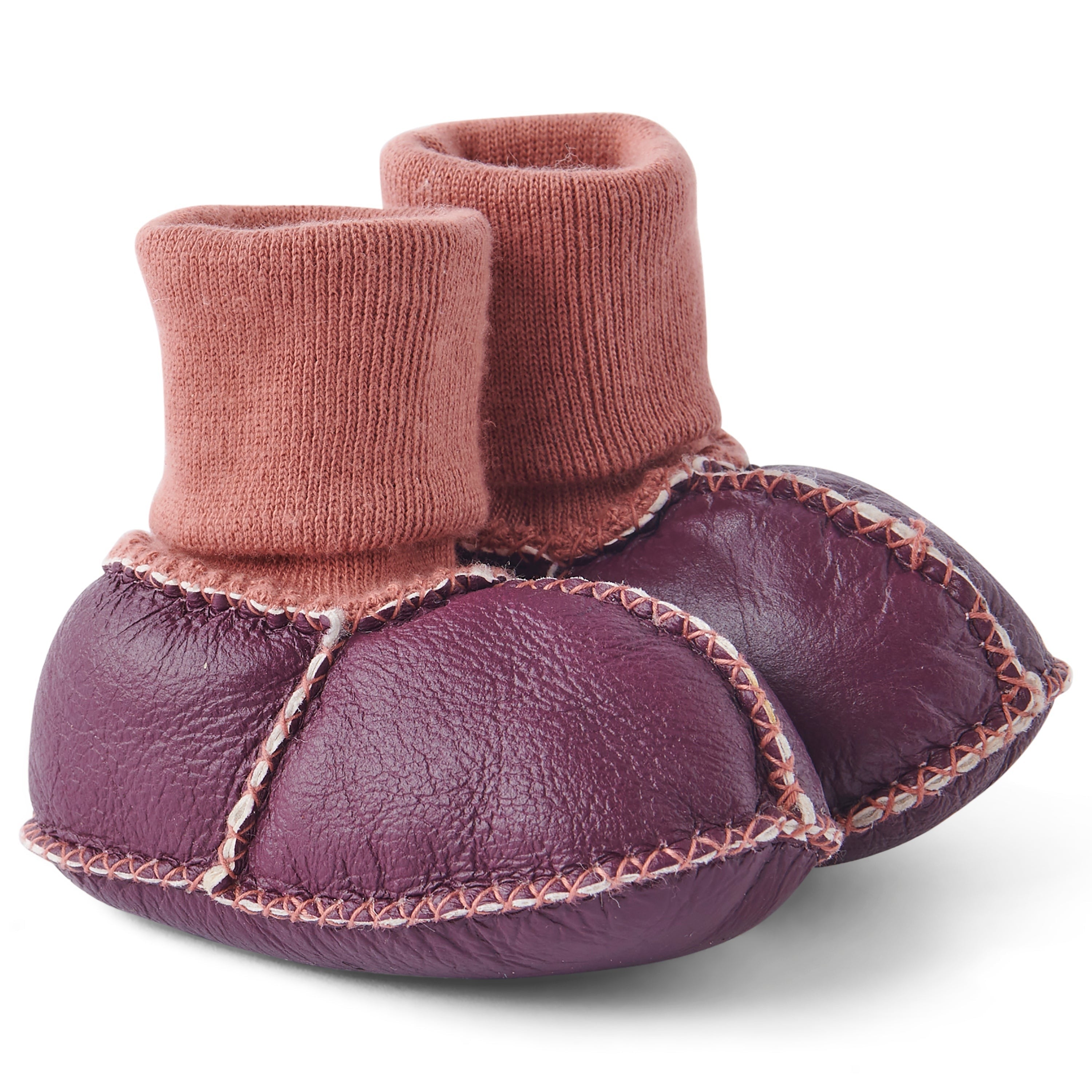 KIP & CO - BABY BOOTIES - BEETROOT