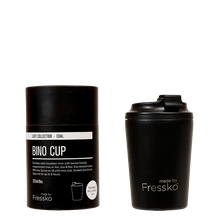 Load image into Gallery viewer, MADE BY FRESSKO - BINO REUSABLE COFFEE CUP 227ML/8OZ - COAL
