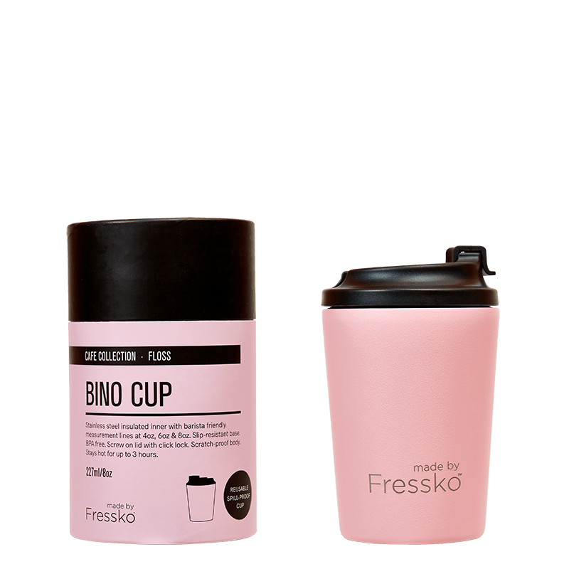MADE BY FRESSKO - BINO REUSABLE COFFEE CUP 227ML/8OZ - FLOSS