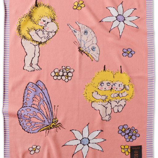 KIP & CO X MAY GIBBS - FLORAL & FAUNA COTTON KNITTED BLANKET