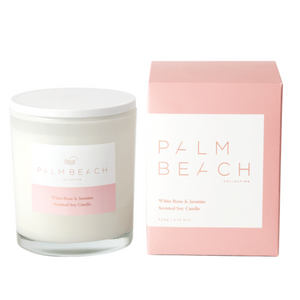 PALM BEACH COLLECTION WHITE ROSE & JASMINE STANDARD CANDLE