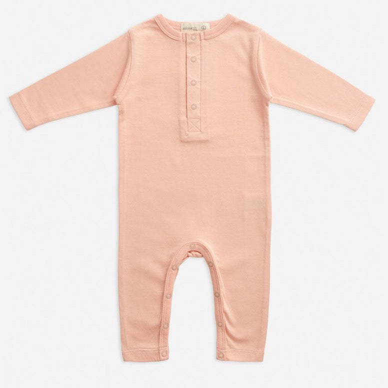 MIANN & CO - ORGANIC COTTON LONG SLEEVE JUMPSUIT - EVENING SAND