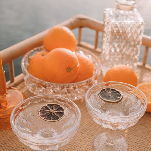 WANDERING FOLK - CLEAR MARGARITA GLASS (SET OF 2)
