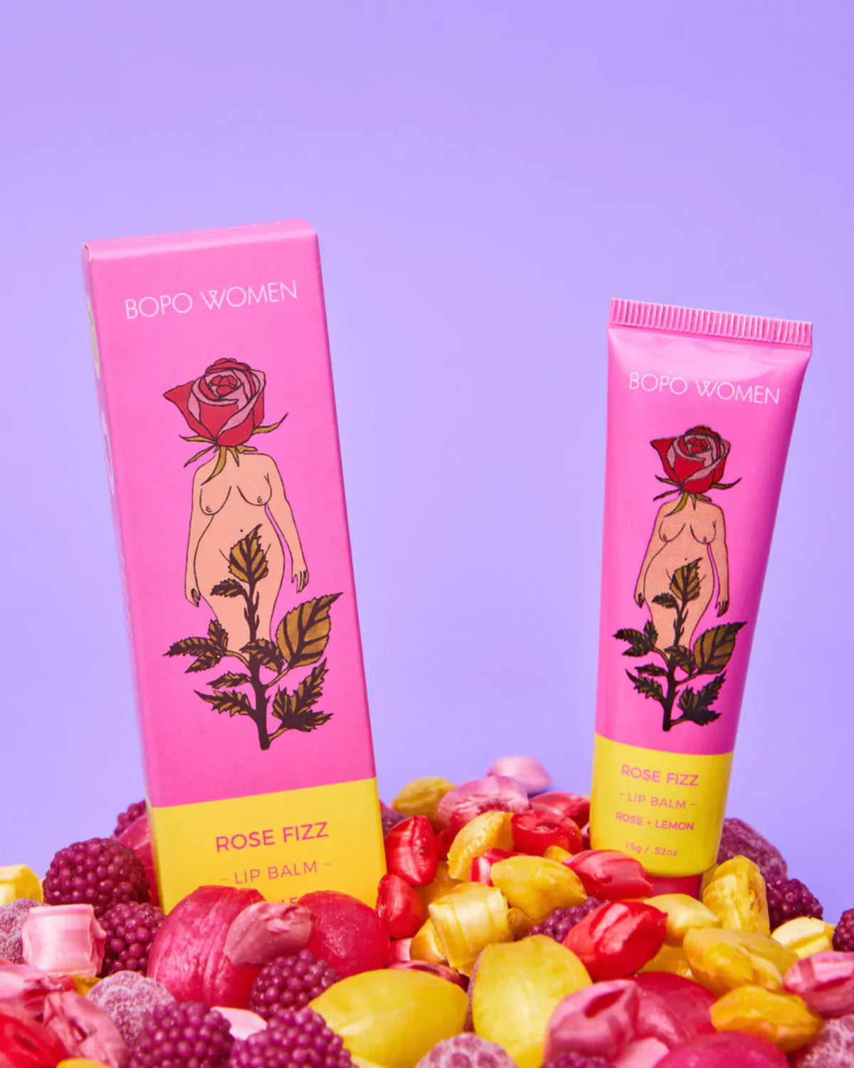 BOPO WOMEN - ROSE FIZZ LIP BALM