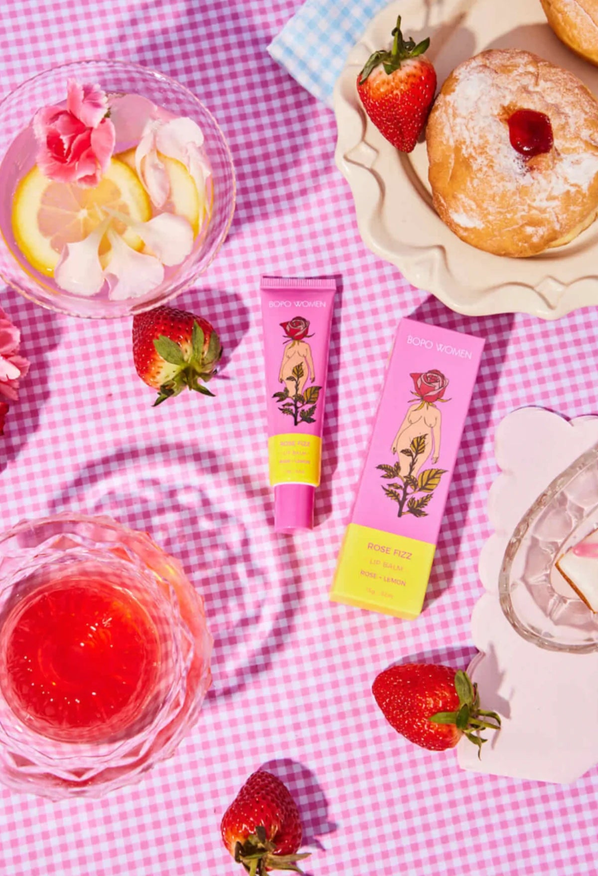 BOPO WOMEN - ROSE FIZZ LIP BALM
