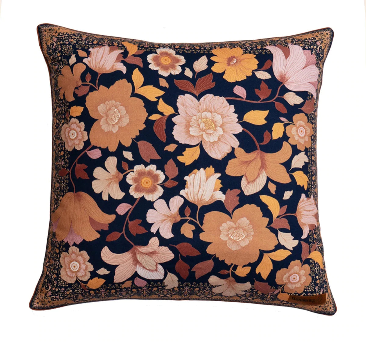 WANDERING FOLK - LARGE CUSHION COVER - GRANDE FLEUR NIGHTSHADE