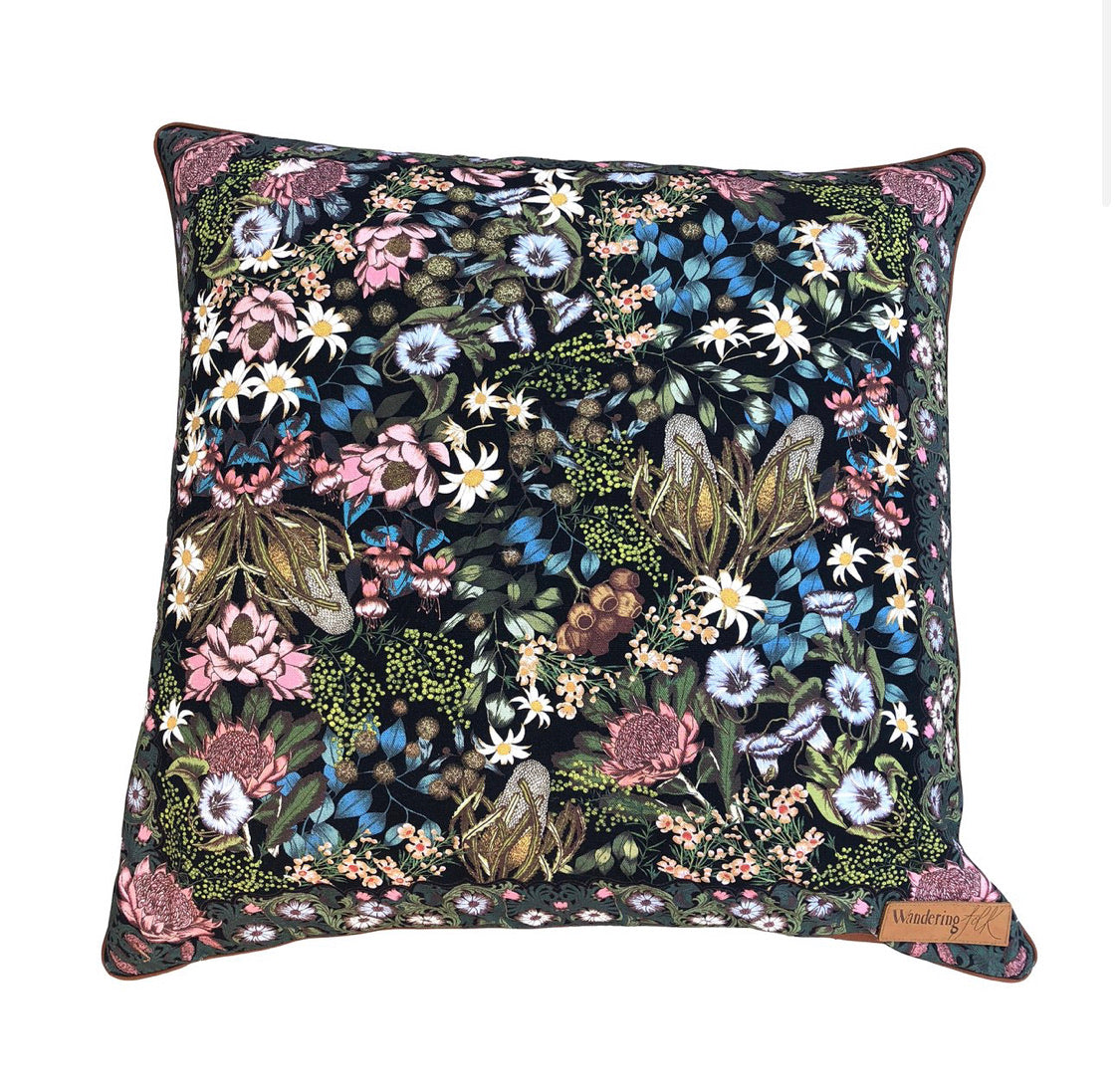 WANDERING FOLK - NATIVE WILDFLOWER CUSHION COVER