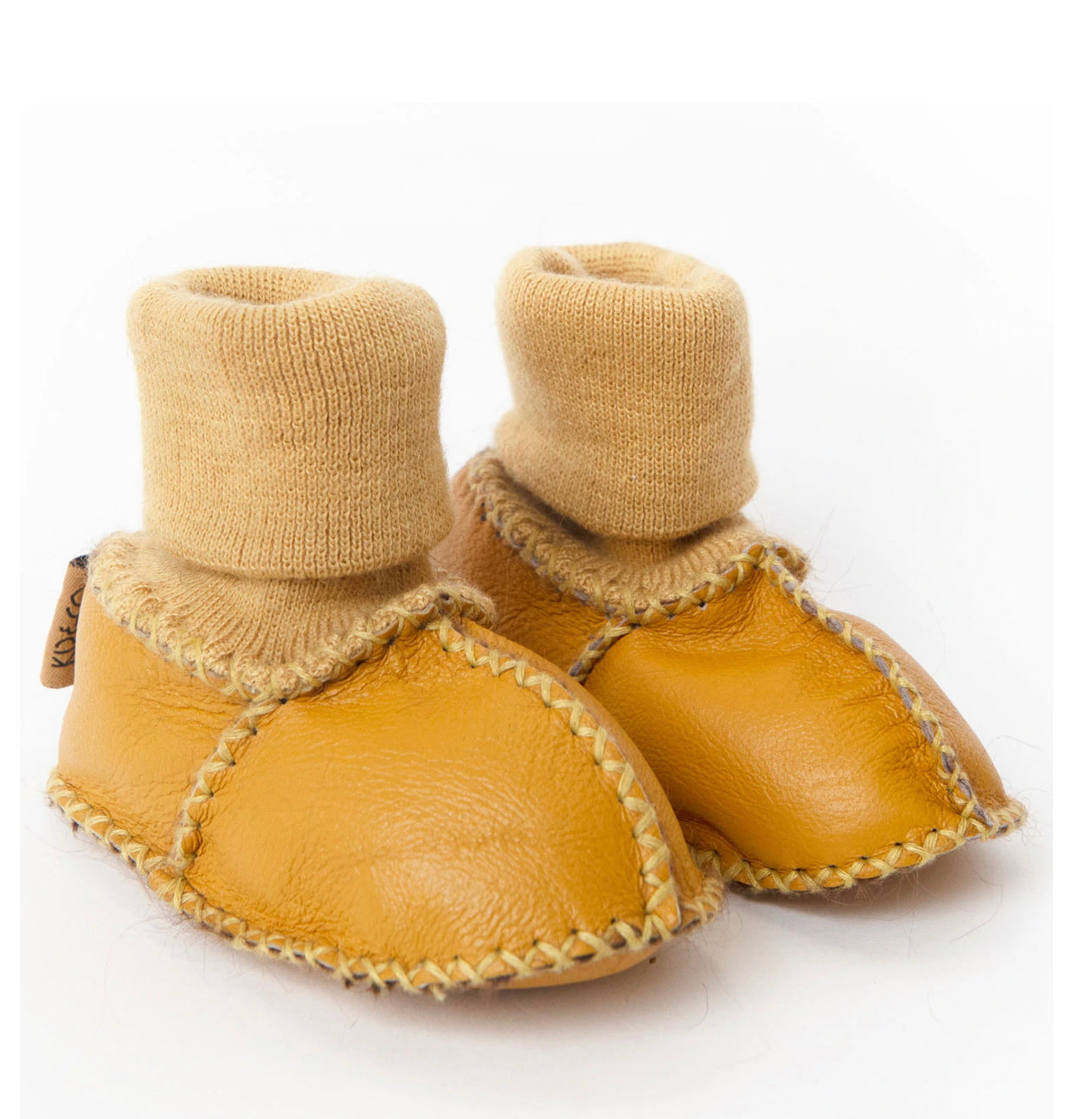 KIP & CO - BABY BOOTIES - YELLOW