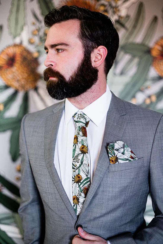 PEGGY & FINN - BANKSIA GREY COTTON TIE