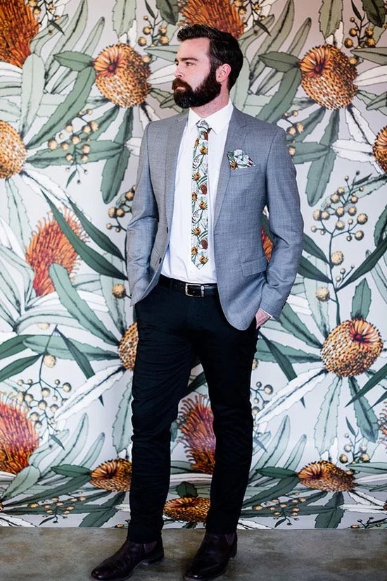 PEGGY & FINN - BANKSIA GREY COTTON TIE