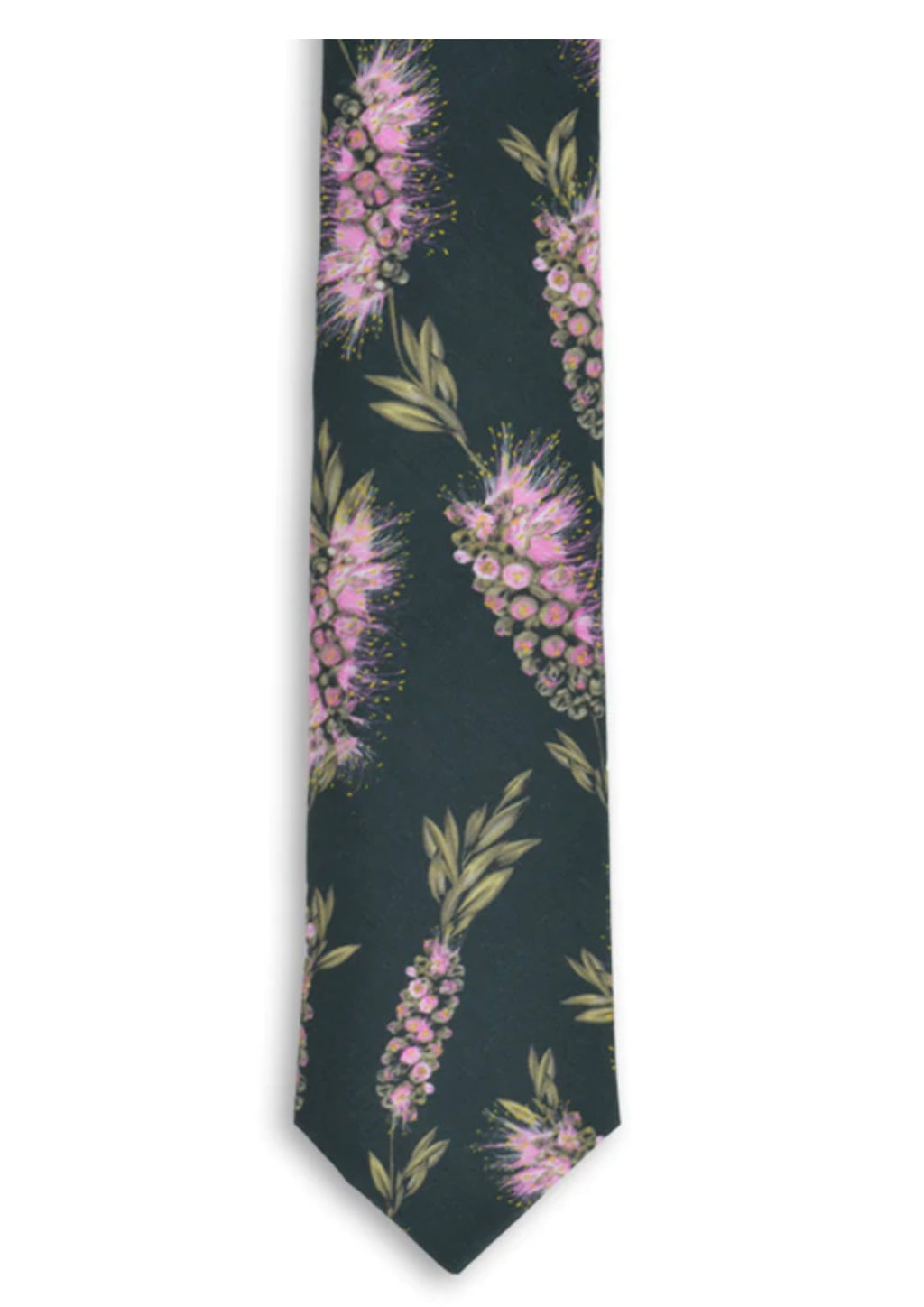 PEGGY & FINN - BOTTLEBRUSH GREEN COTTON TIE