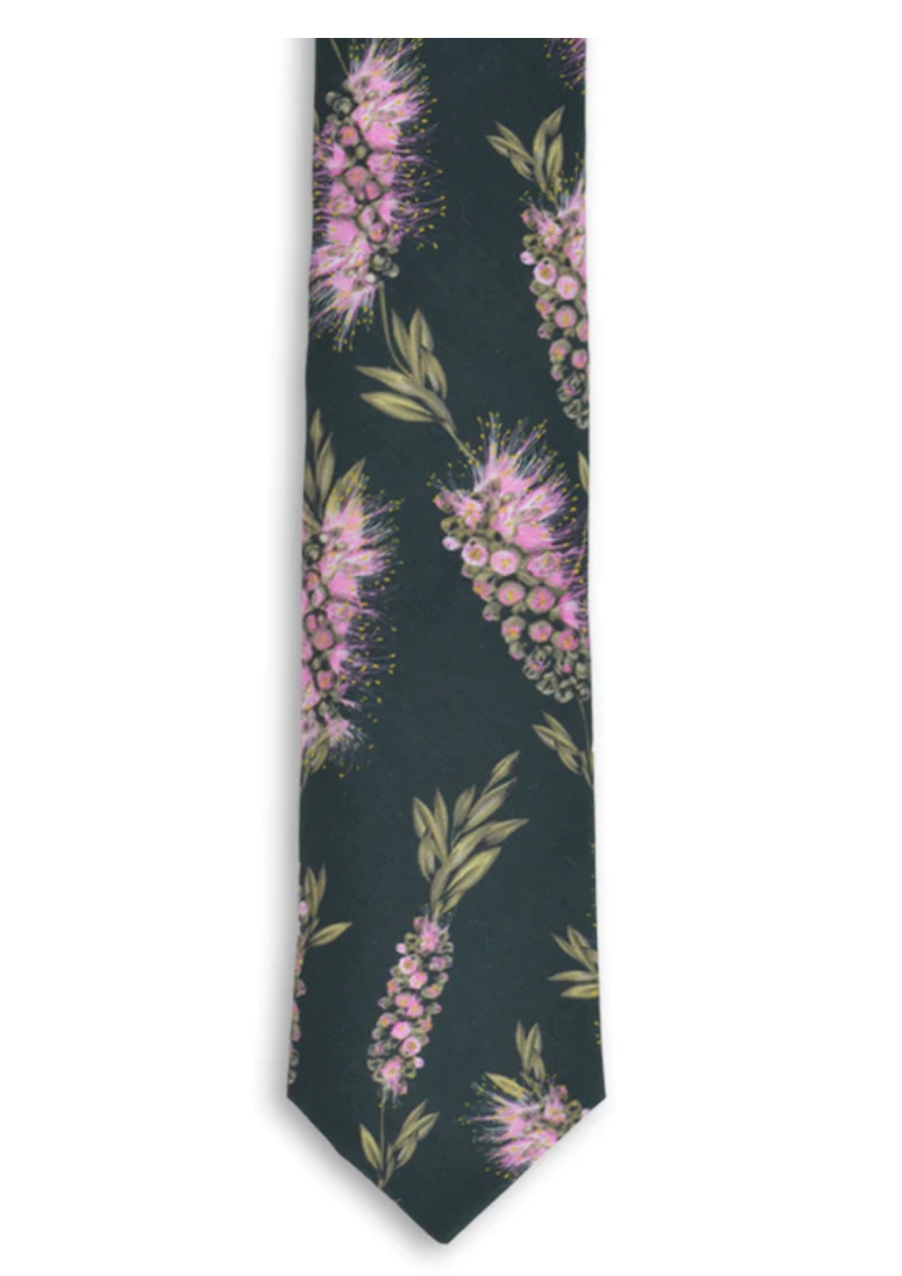 PEGGY & FINN - BOTTLEBRUSH GREEN COTTON TIE