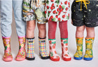 KIP & CO - KIDS GUMBOOTS - PRIMARY TARTAN