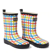 Load image into Gallery viewer, KIP &amp; CO - KIDS GUMBOOTS - PRIMARY TARTAN
