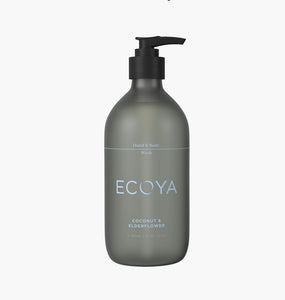 ECOYA - HAND & BODY WASH - COCONUT & ELDERFLOWER