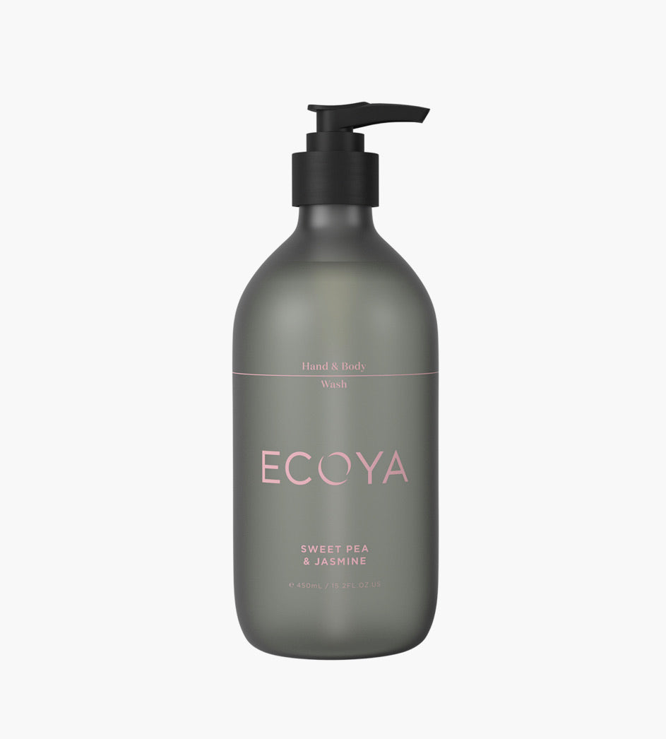 ECOYA - HAND & BODY WASH - SWEET PEA & JASMINE