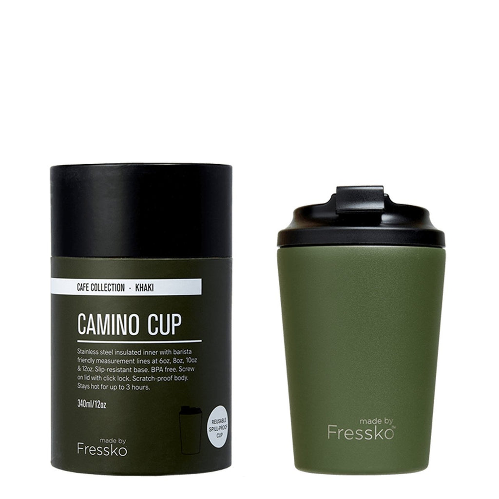MADE BY FRESSKO - CAMINO REUSABLE COFFEE CUP 340ML/12OZ - KHAKI