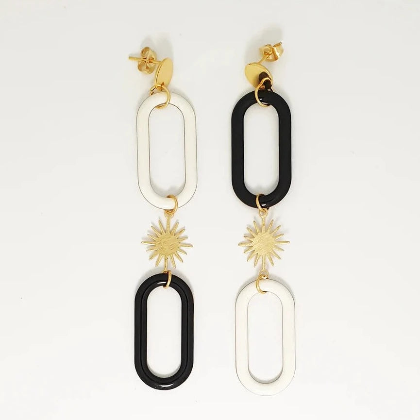 MIDDLE CHILD - SPELLBOUND EARRINGS - BLACK/WHITE